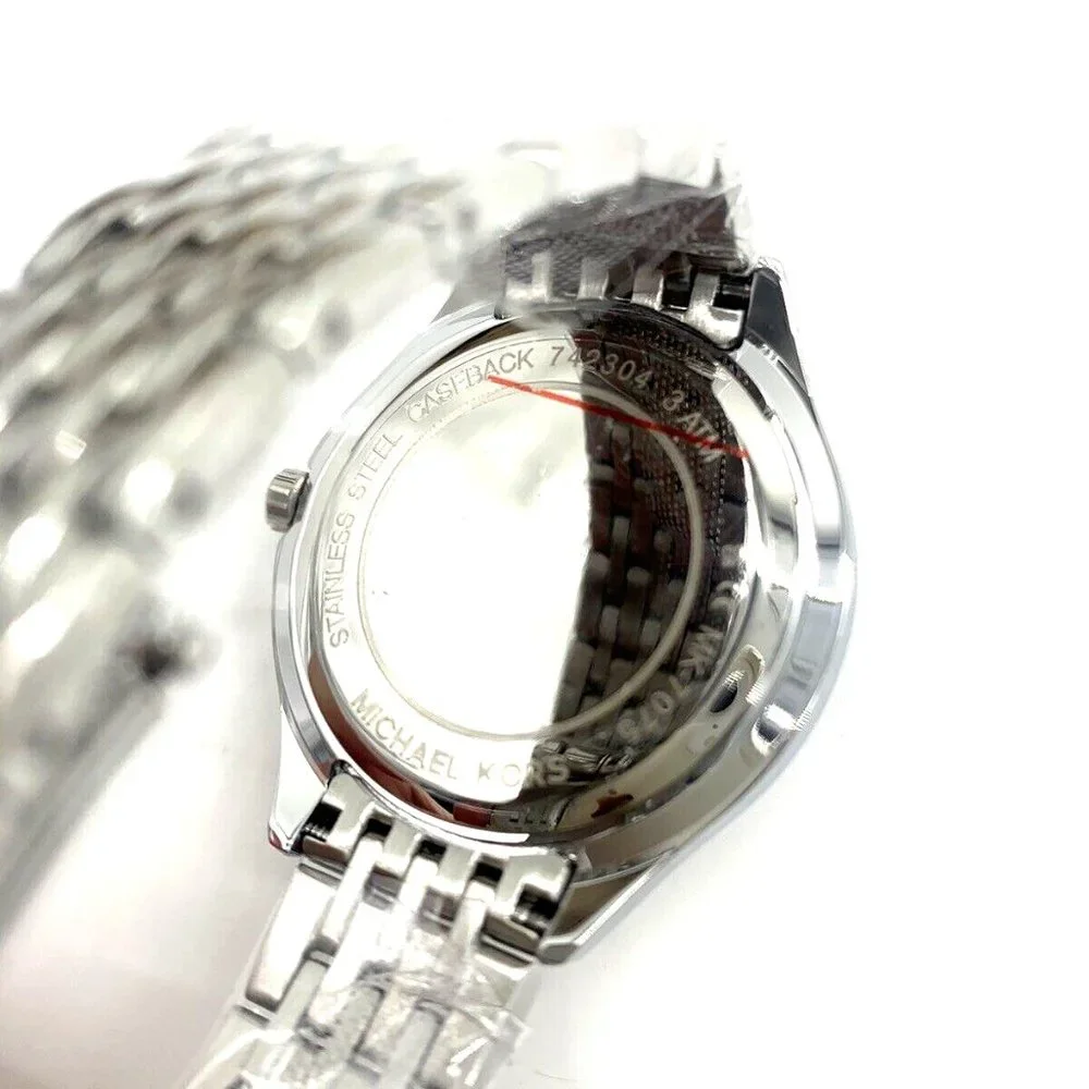 MICHAEL KORS Women's Mindy Crystal Bracelet Watch, 36mm - Picture 4 of 7